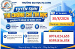 LỊCH THI CHỨNG CHỈ ỨNG DỤNG CNTT 30/8/2026