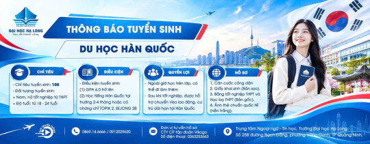Thông tin về Chương trình du học Hàn Quốc năm học 2026 - 2027