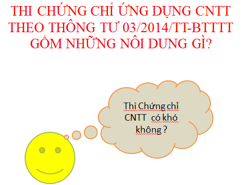 THAM KHẢO ĐỀ THI CHỨNG CHỈ ỨNG DỤNG CNTT CƠ BẢN TẠI ĐHHL
