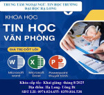 TUYỂN SINH LỚP TIN HỌC VĂN PHÒNG CẤP TỐC THÁNG 8/2025