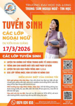 TUYỂN SINH CÁC LỚP TIẾNG TRUNG, TIẾNG ANH THÁNG 4/2026
